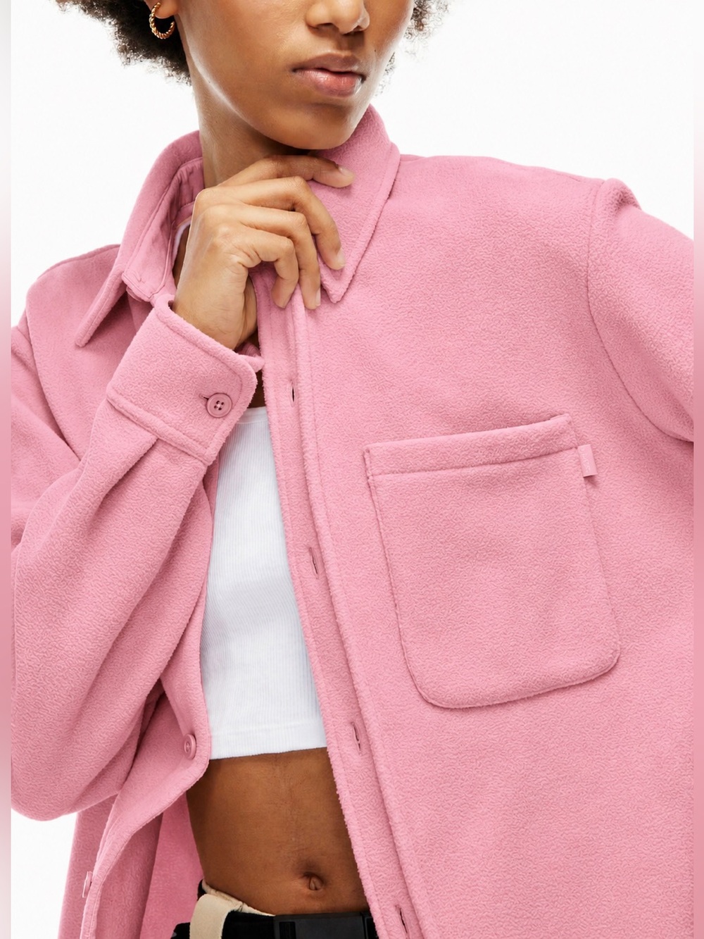 Aritzia TNA Polar Shirt Jacket